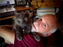 Kevin and K-Man the Cat