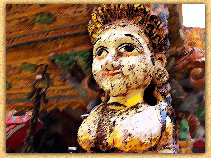 Wood Bust